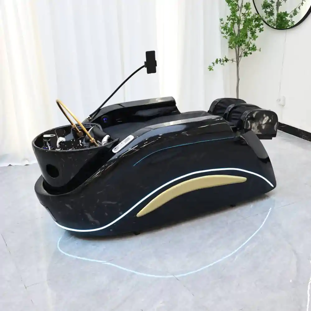 Deluxe Japanese Head Spa with Massage Chair - Black - Image 11