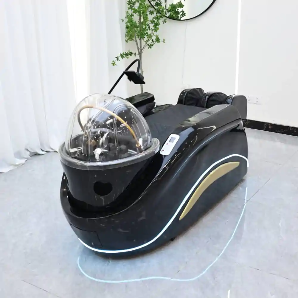 Deluxe Japanese Head Spa with Massage Chair - Black - Image 10