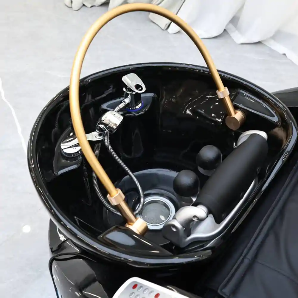 Deluxe Japanese Head Spa with Massage Chair - Black - Image 8