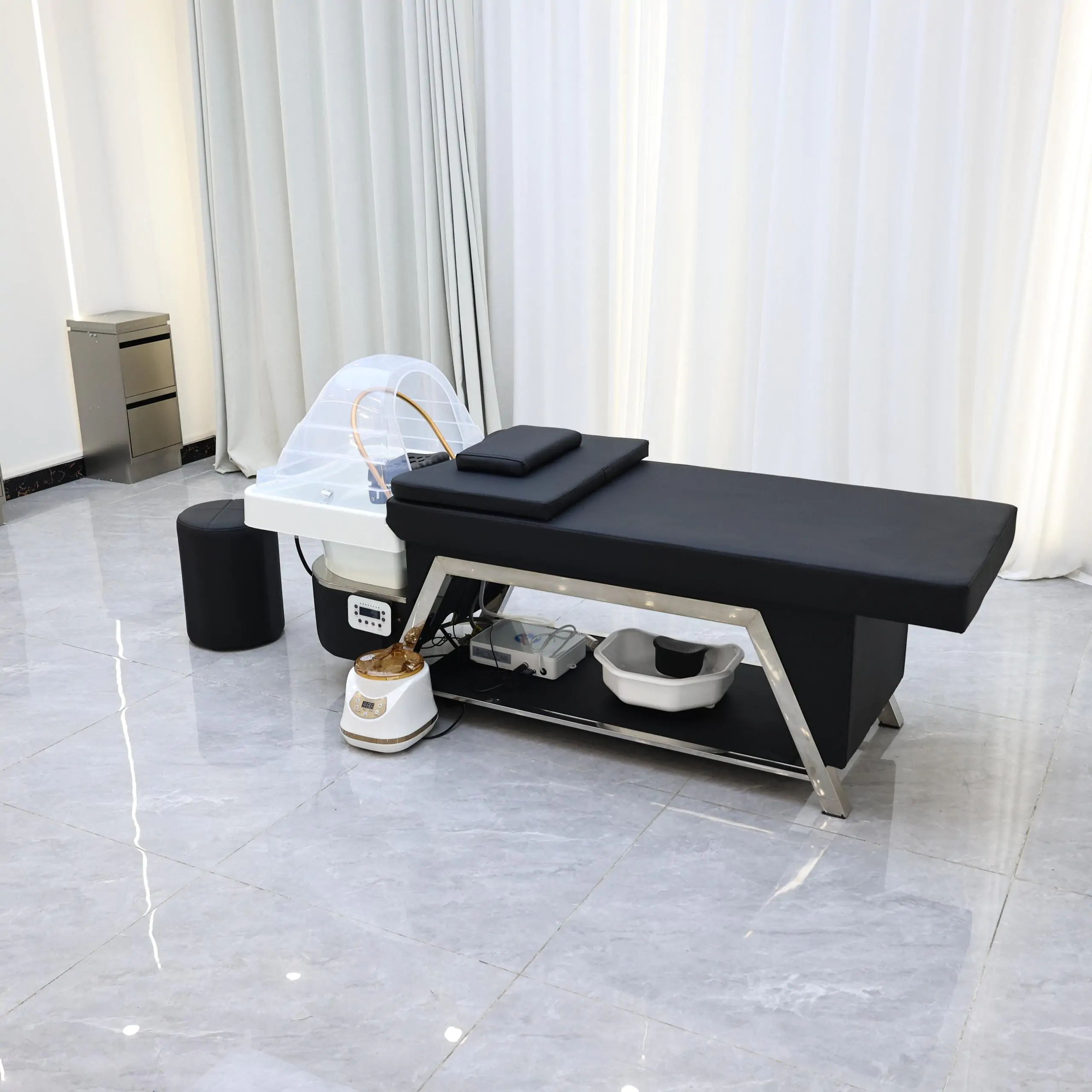 Ocean 80cm Wide Japanese Head Spa - Black - Image 9