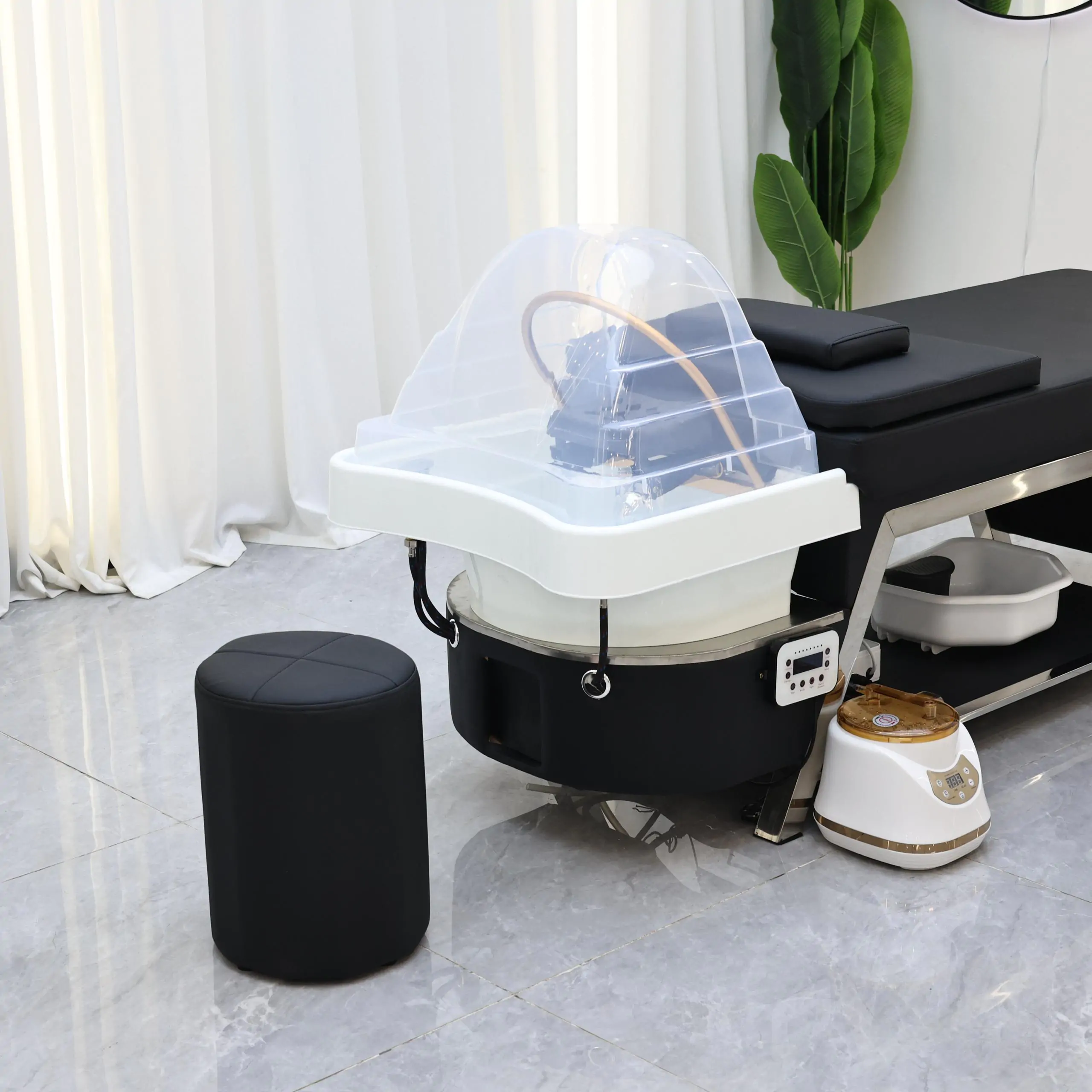 Ocean 80cm Wide Japanese Head Spa - Black - Image 2