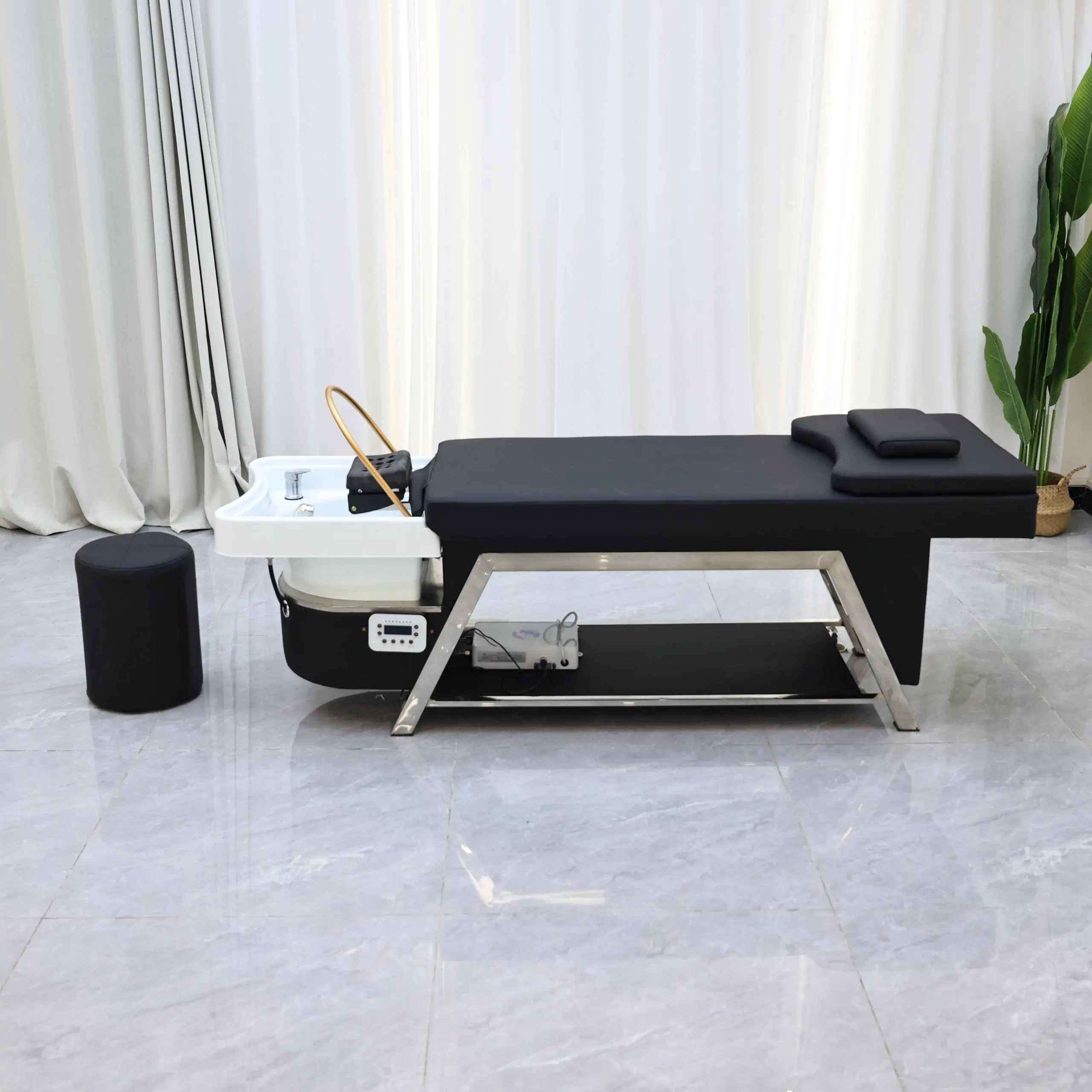 Ocean 80cm Wide Japanese Head Spa - Black - Image 3