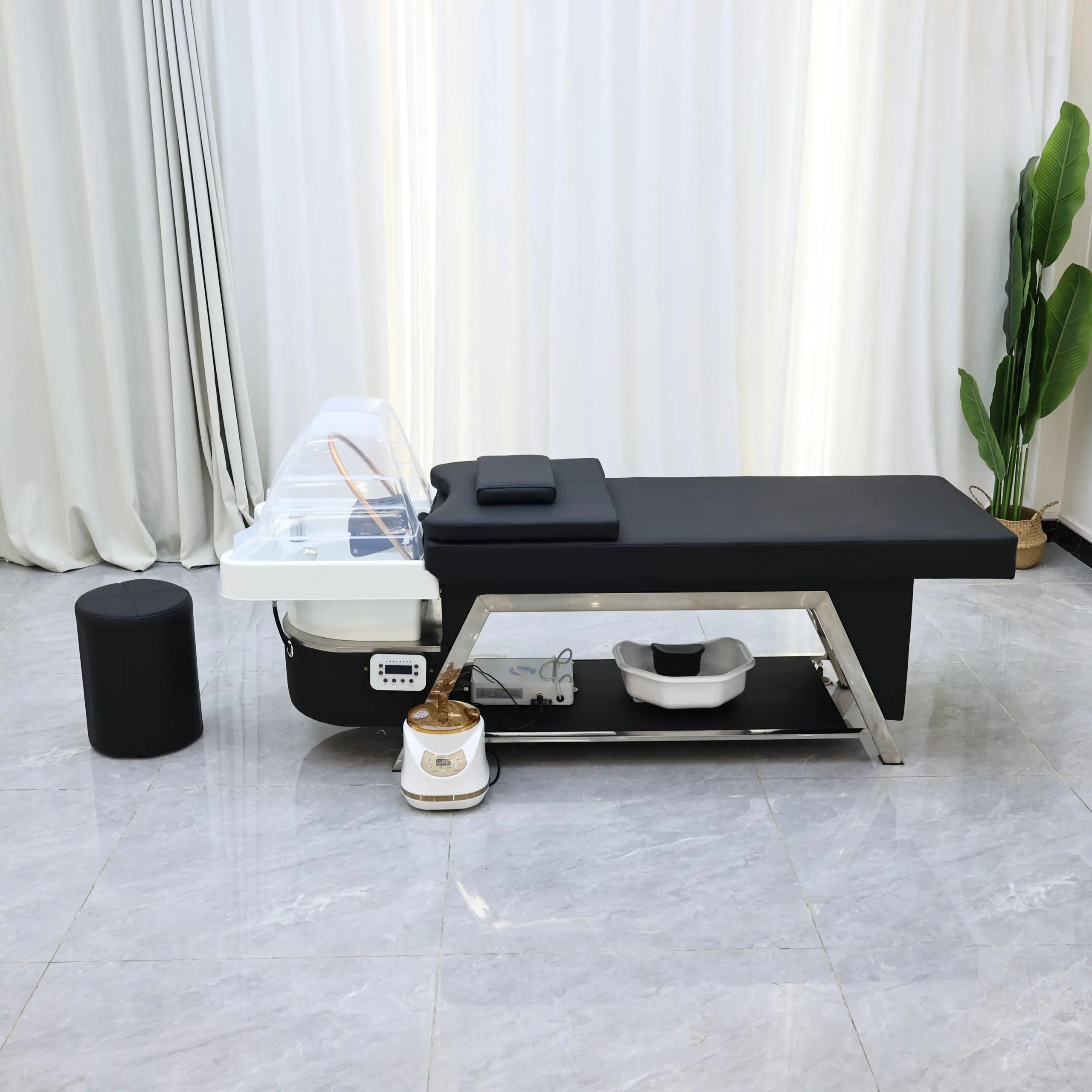 Ocean 80cm Wide Japanese Head Spa - Black - Image 4