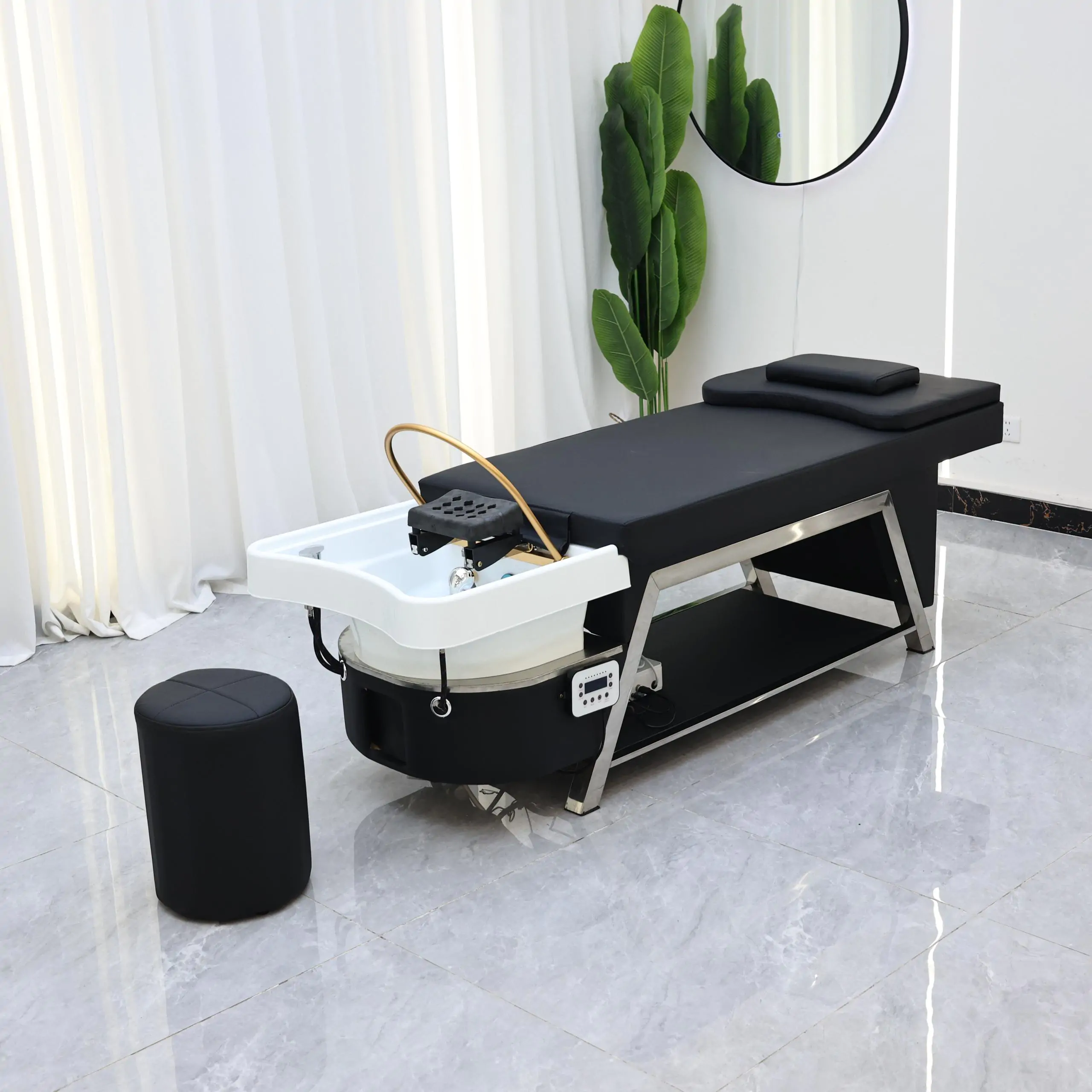 Ocean 80cm Wide Japanese Head Spa - Black - Image 5