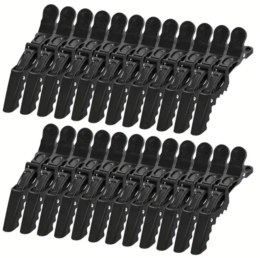 Wide Teeth Hair Clips - Pack of 10