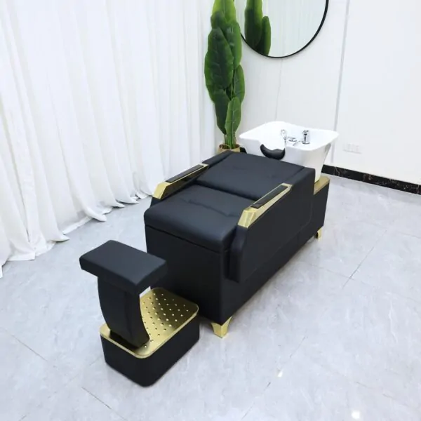 Daihaku Japanese Head Spa - Plumbed - Black & Gold - Image 3