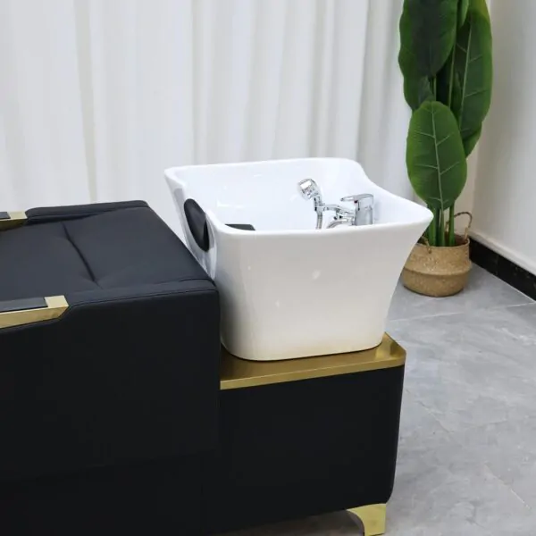 Daihaku Japanese Head Spa - Plumbed - Black & Gold - Image 6