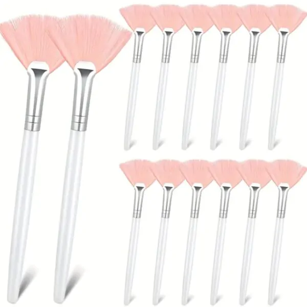 Facial Brush - Fanned Pack Of 10 Pink