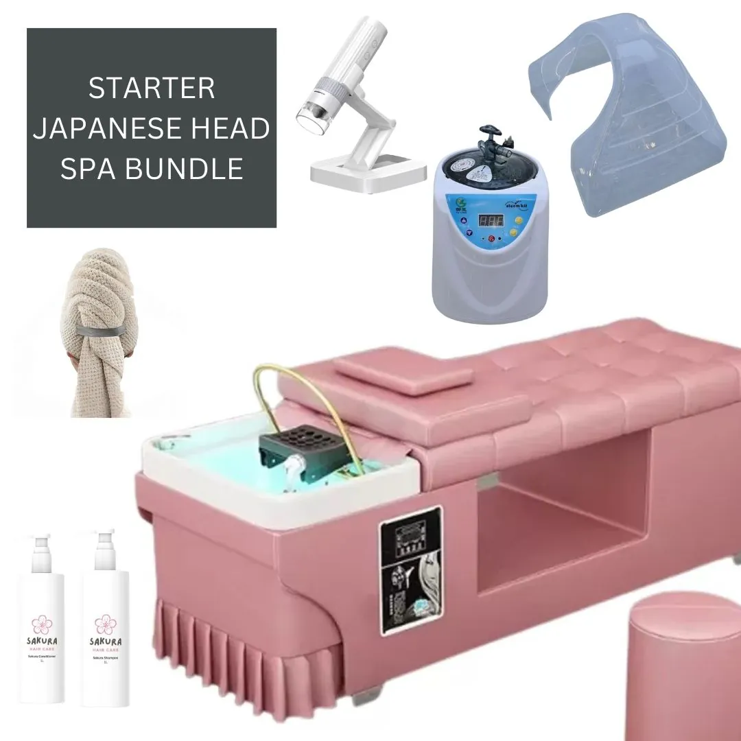 A Special Offer - Starter Japanese Head Spa Bundle - Pink