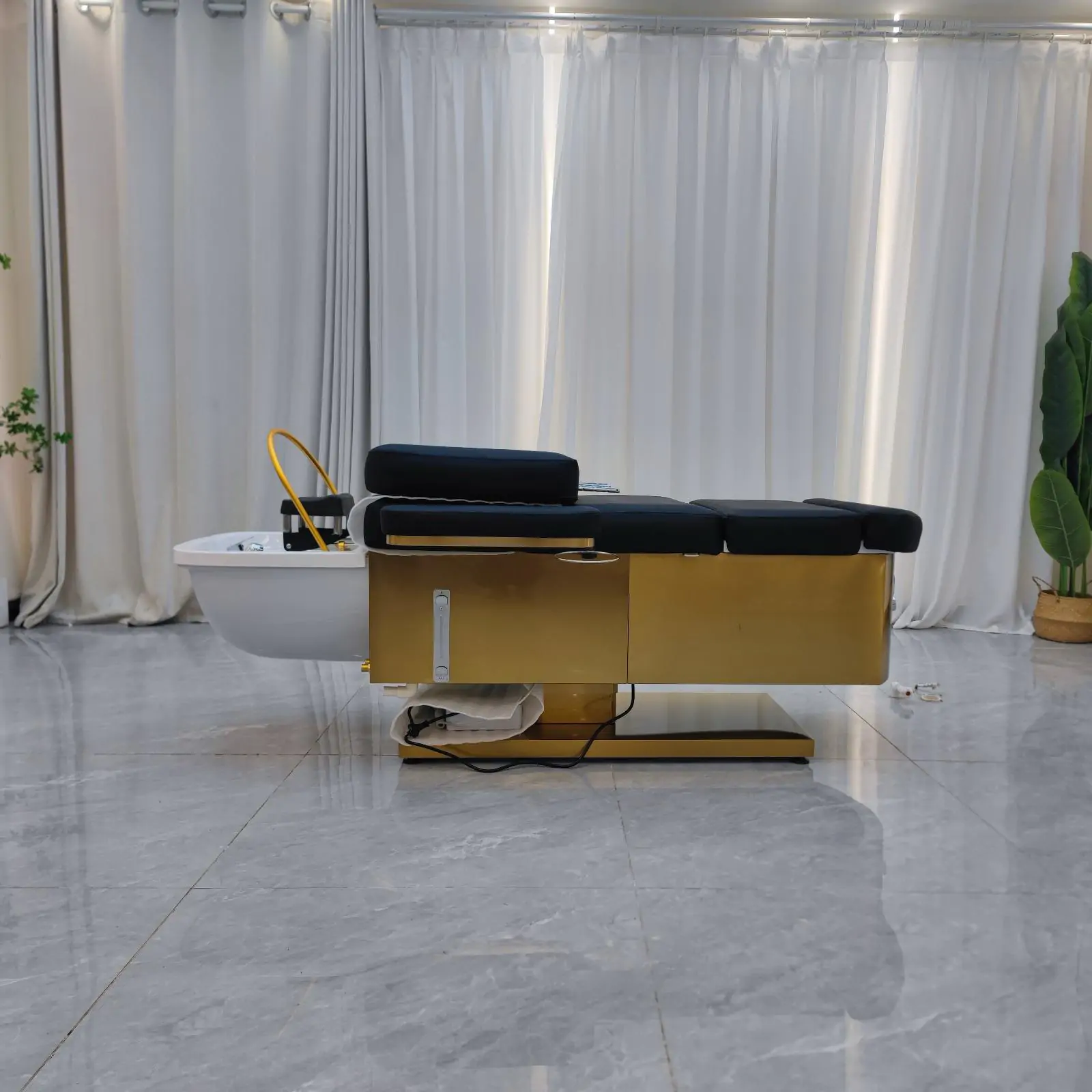 Luxury Japanese Head Spa / Pedicure Basin with arms 65cm wide – Plumbed - Image 3