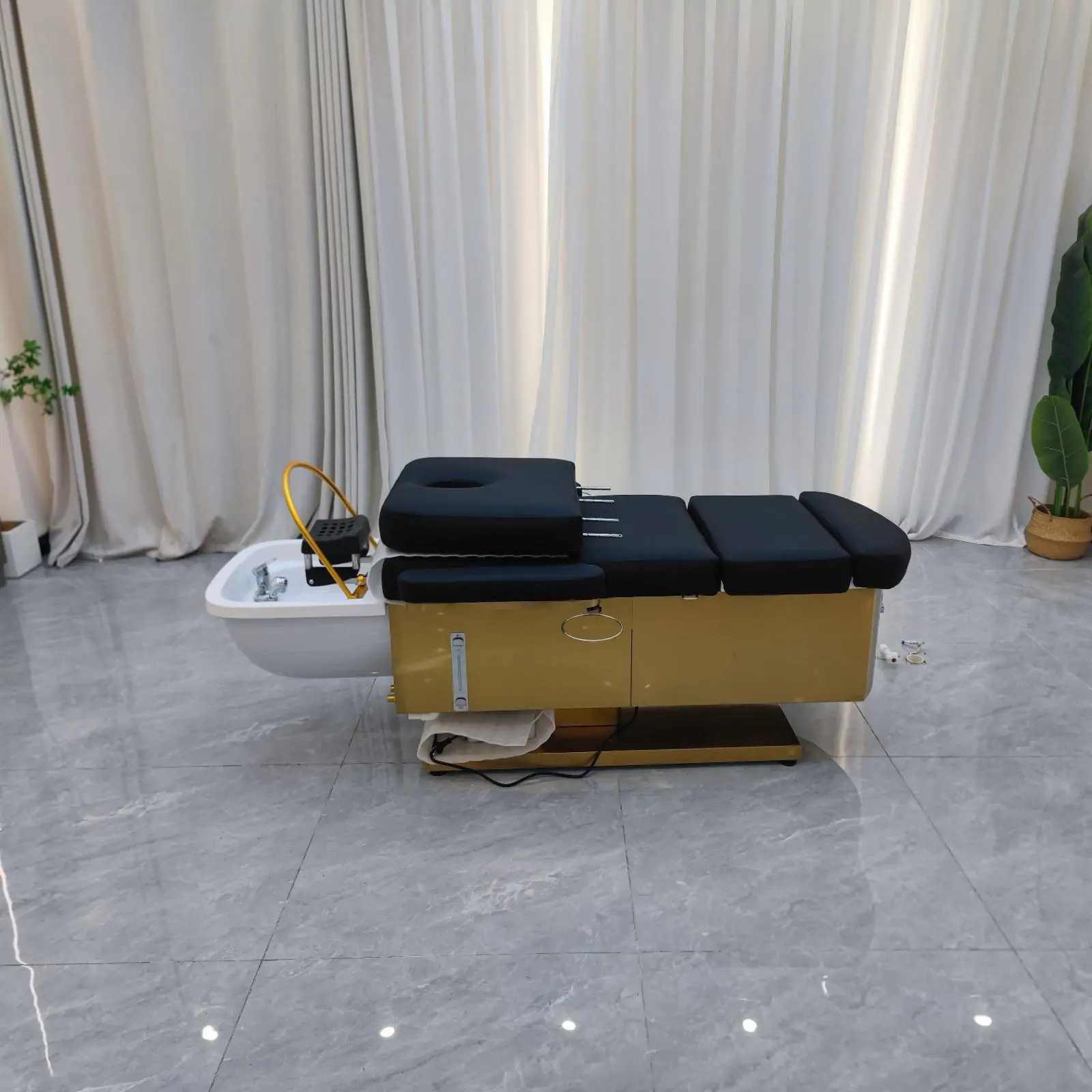 Luxury Japanese Head Spa / Pedicure Basin with arms 65cm wide – Plumbed - Image 8