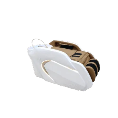 Gold Deluxe Spa Japanese Head Spa with Massage Chair  – White & Taupe