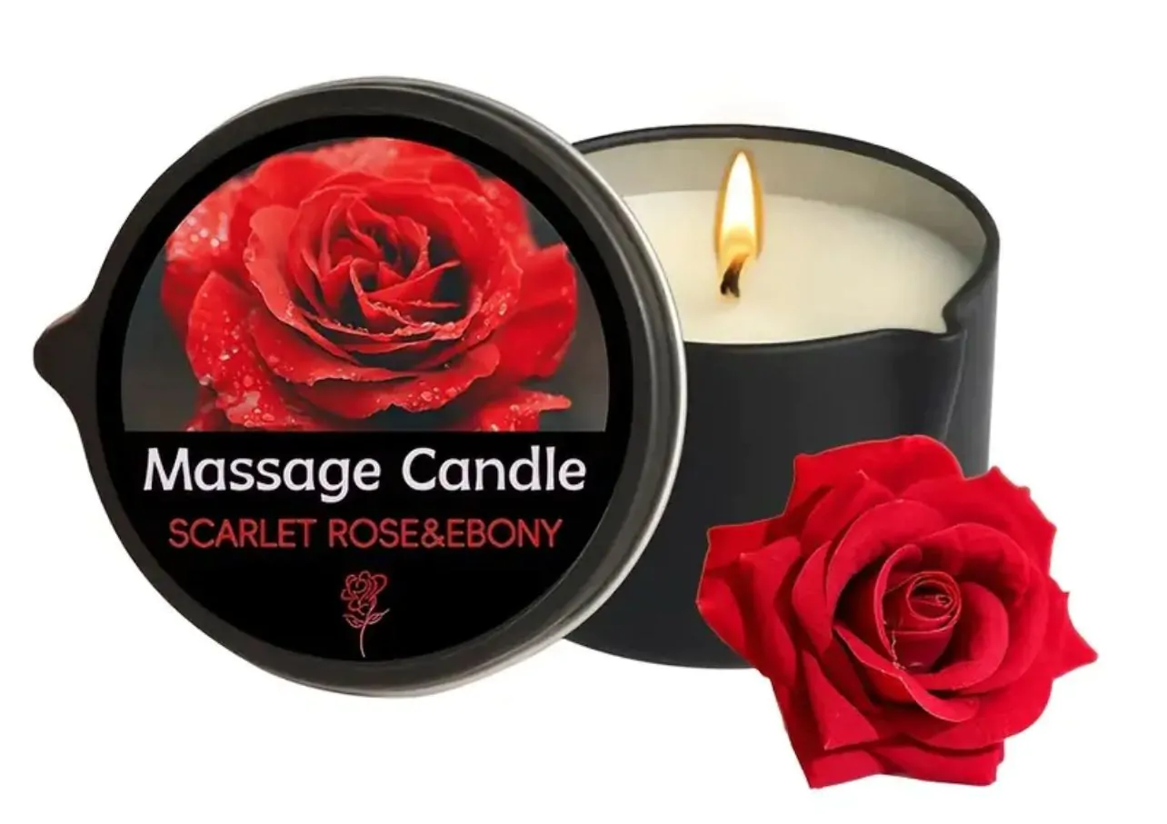 Massage Candle - Rose and Ebony