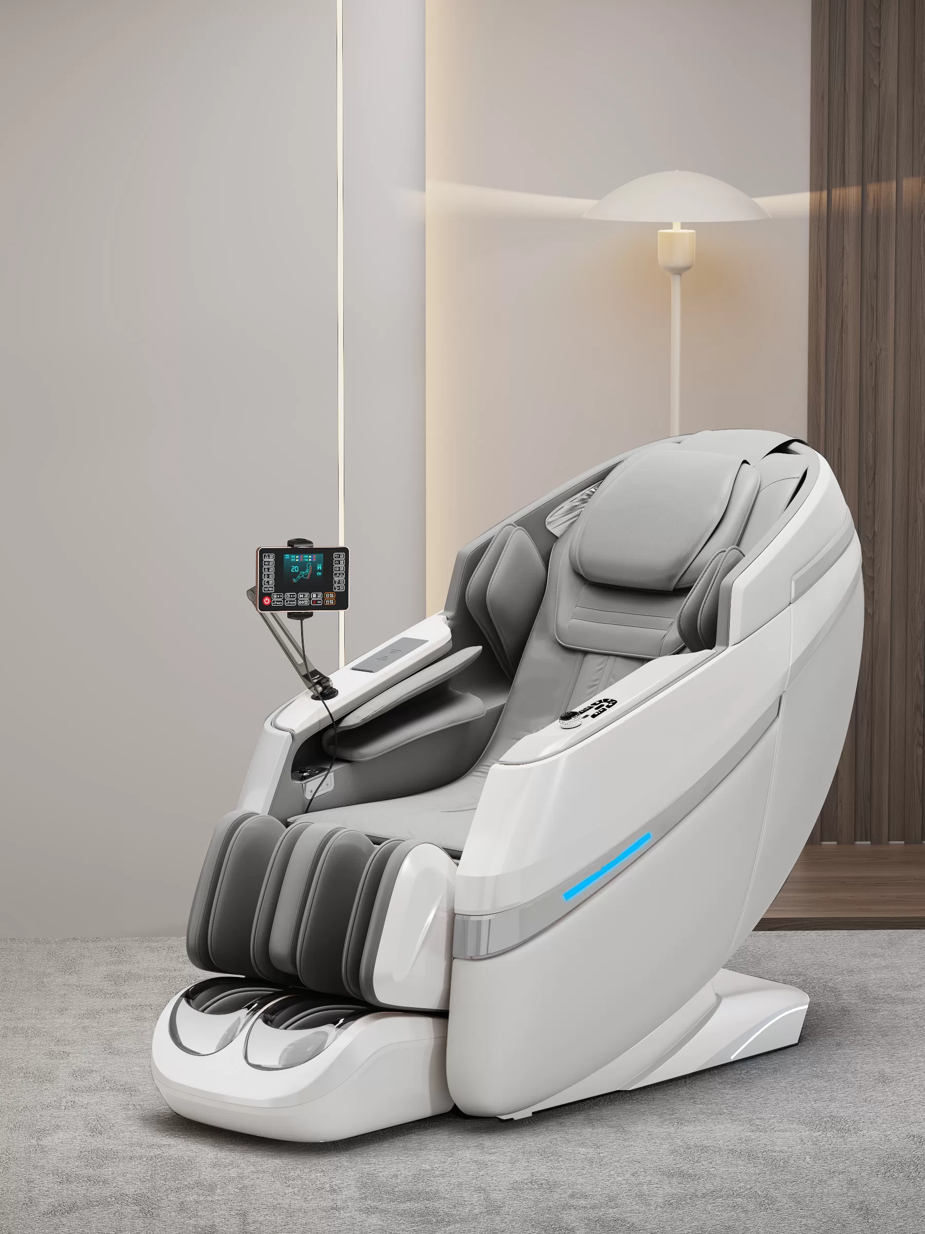 Kumo Touch Massage Chair - Grey - Image 7
