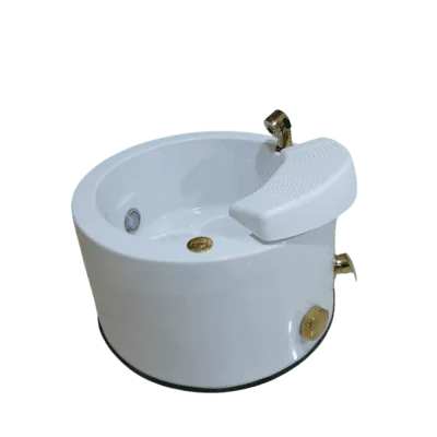 Round Luxury Plumbed Pedicure Bowl