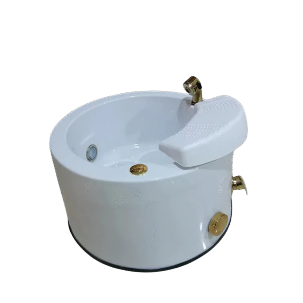 Round Luxury Plumbed Pedicure Bowl