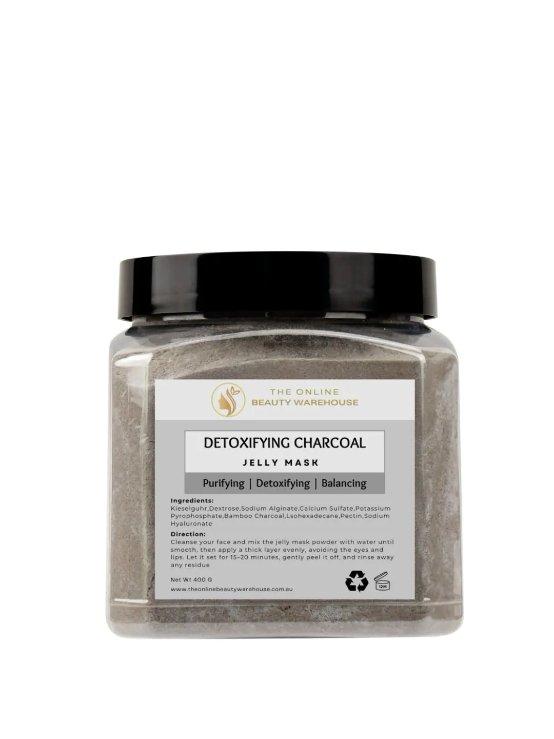 Detoxifying Charcoal Jelly Mask 400gm