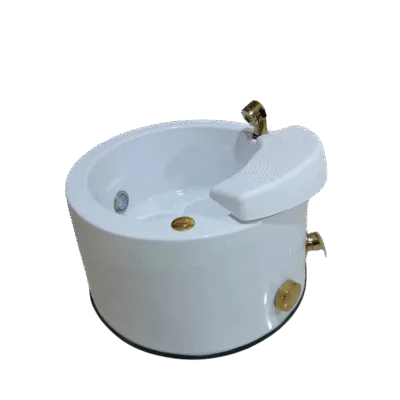 Round Luxury Plumbed Pedicure Bowl