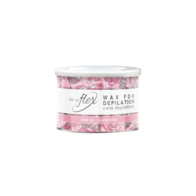 Italwax - Rose Oil Flex Wax Tin, 400ml