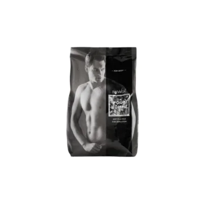 Italwax - Pour Homme Film Wax for Men (Silver), 500g
