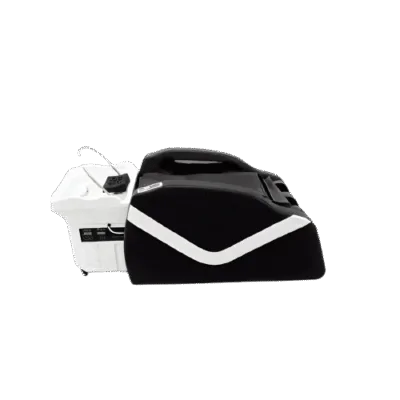 Atami Japanese Head Spa with Massage Chair - No Plumbing - White & Black