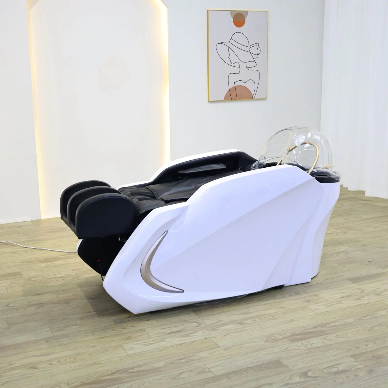 Japanese Head Spa with Massage Chair - White - Image 2