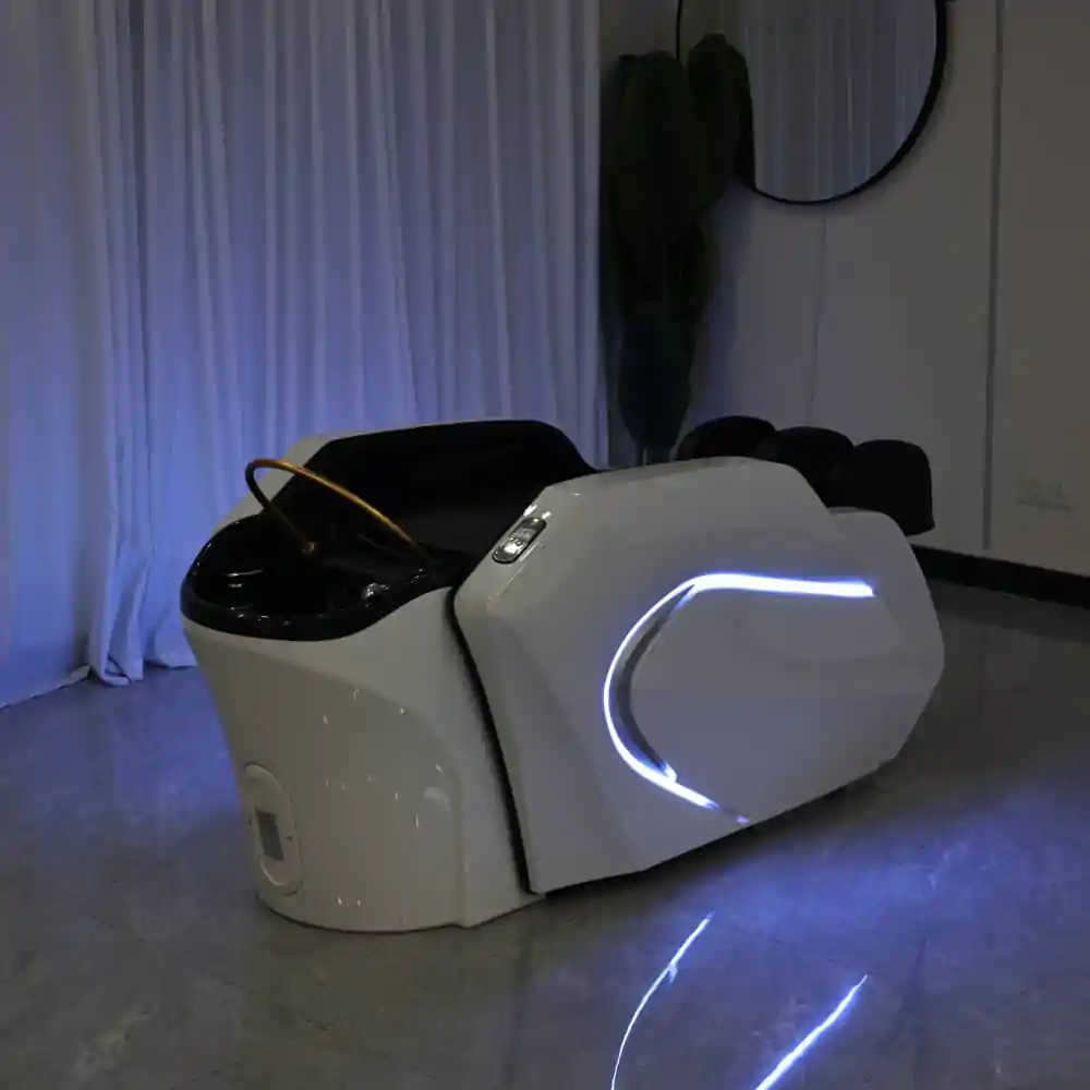 Deluxe Japanese Head Spa with Massage Chair - White - Image 6