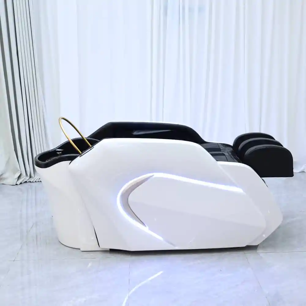Deluxe Japanese Head Spa with Massage Chair - White - Image 5