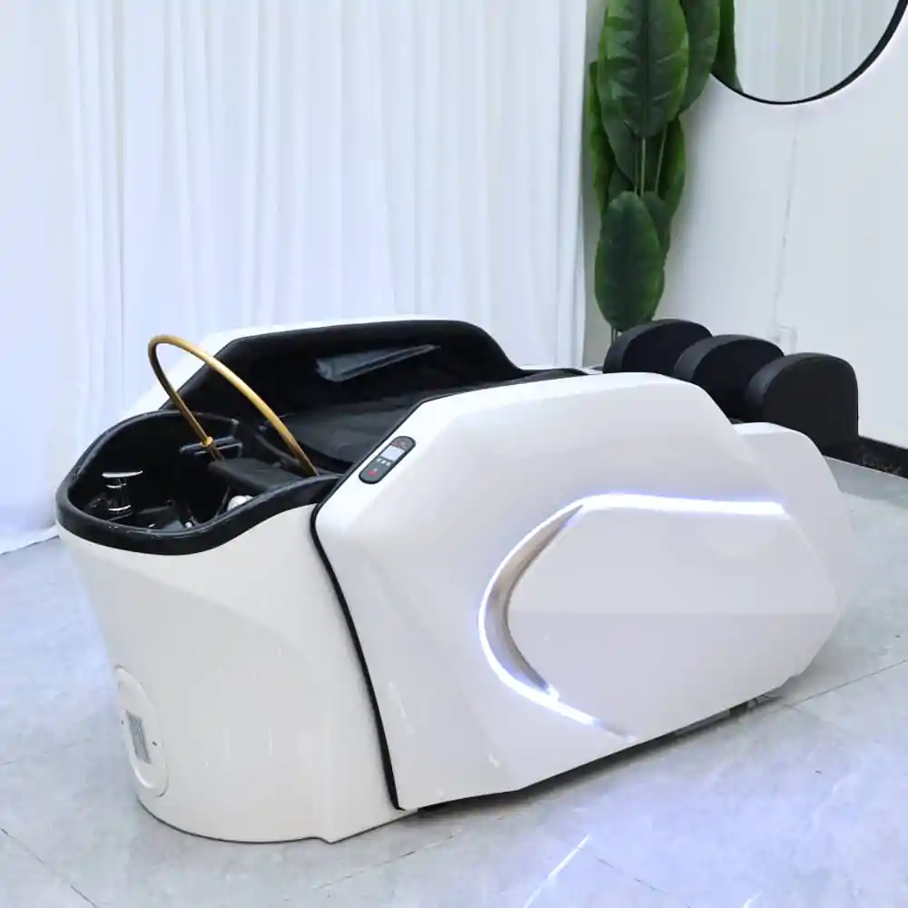 Deluxe Japanese Head Spa with Massage Chair - White - Image 2
