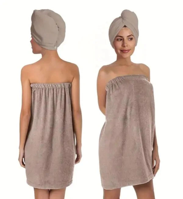 Cocoa Luxe Spa Set – Hair & Body Wrap