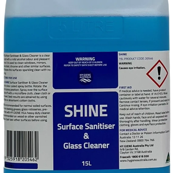 SHINE Surface Sanitiser & Glass Cleaner - Image 3