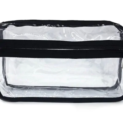 CC11 – Clear Cosmetic Bag w front Pouch