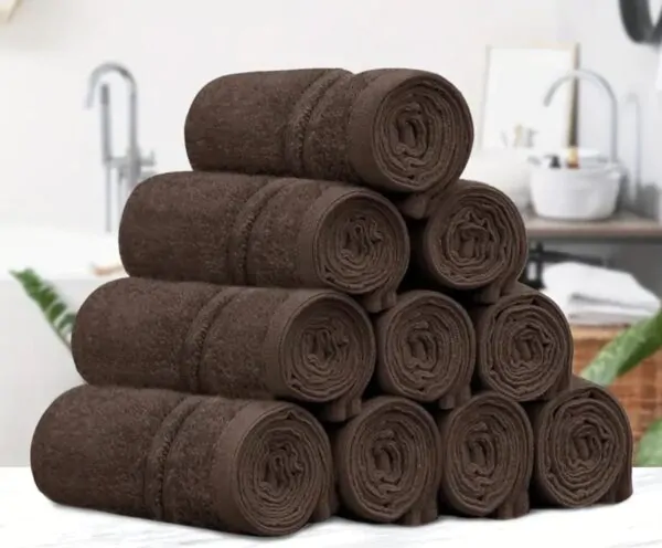 Facial Towels 500GSM 10 Pack 30X30cm Chocolate