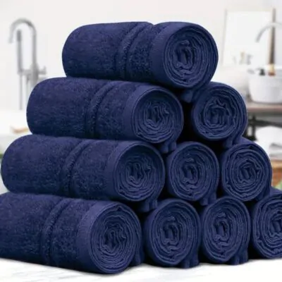 Facial Towels 500GSM 10 Pack 30X30cm Navy