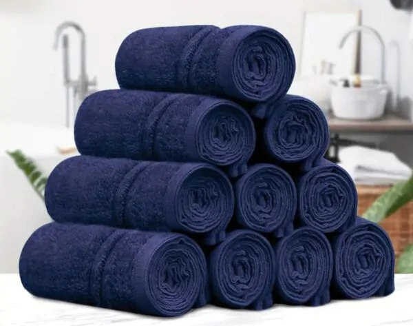 Facial Towels 500GSM 10 Pack 30X30cm Navy