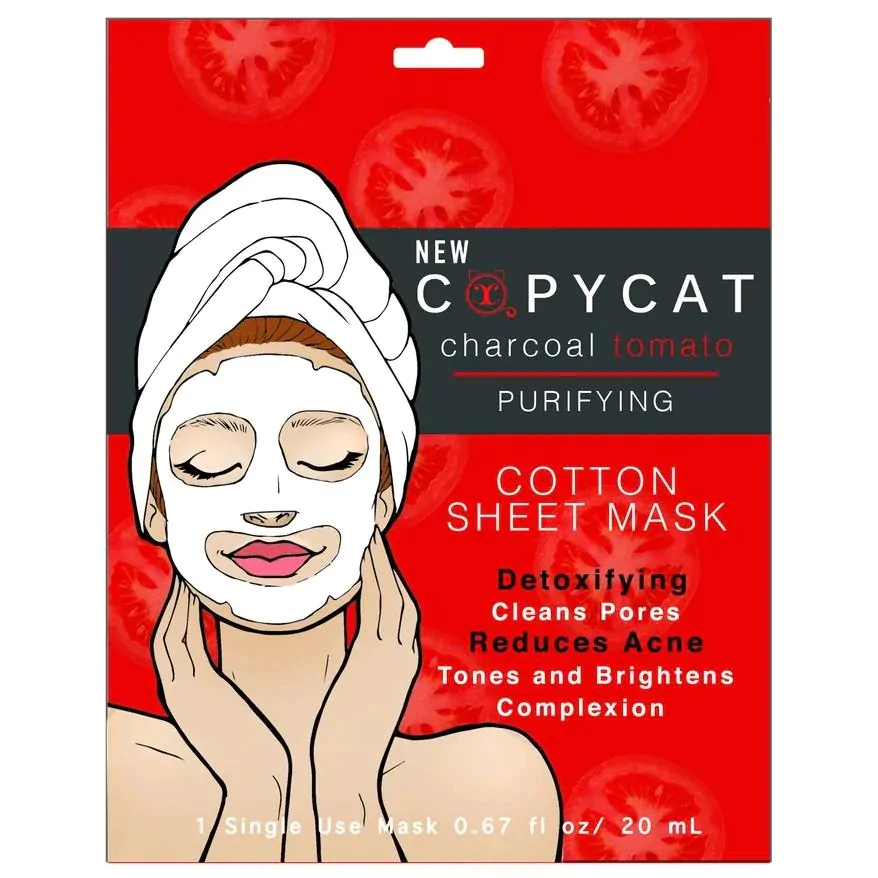 FM1 – Charcoal Tomato Sheet Mask