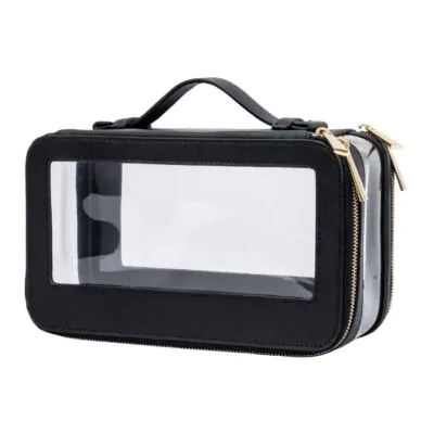 KC-EL02 – Luxury Cosmetic Bag w Black Trim
