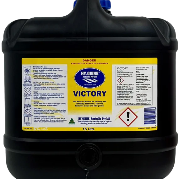 VICTORY Chlorinated Gel Bleach Cleaner and Sanitiser - Image 2