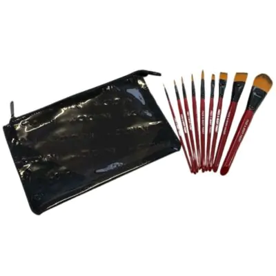 BA01 – 9pc Body Painting Brush Set