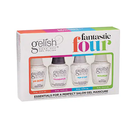 Gelish PRO – Fantastic Four Essentials Kit (pH Bond, Foundation, Top It Off & Nourish)