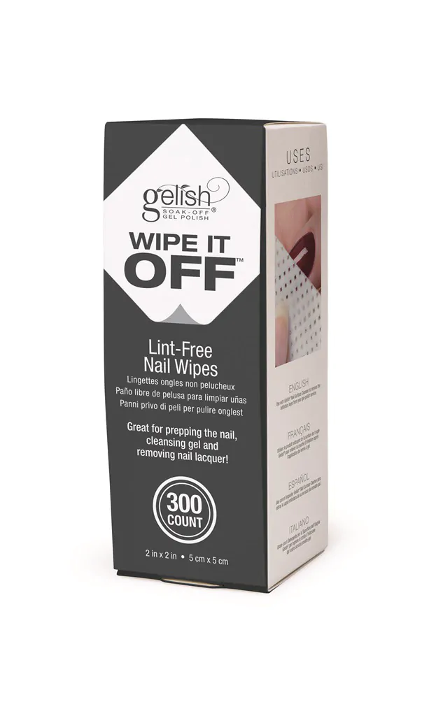 Gelish PRO – Wipe It Off – Lint Free Nail Wipes – 300pk