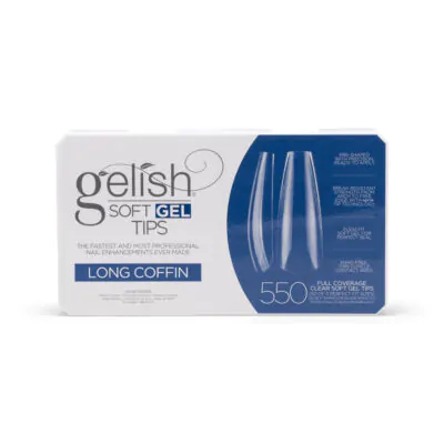 Gelish Soft Gel Tips – Long Coffin (550ct)