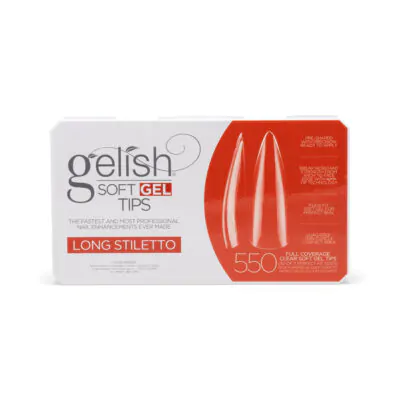Gelish Soft Gel Tips – Long Stiletto (550ct)