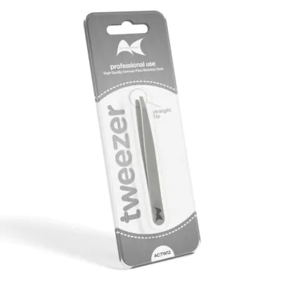 Tweezer 12 – Straight Tip (Grey)