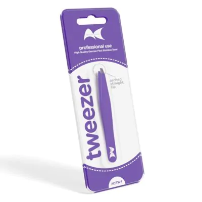 Tweezer 4 – Arched Straight Tip (Purple)