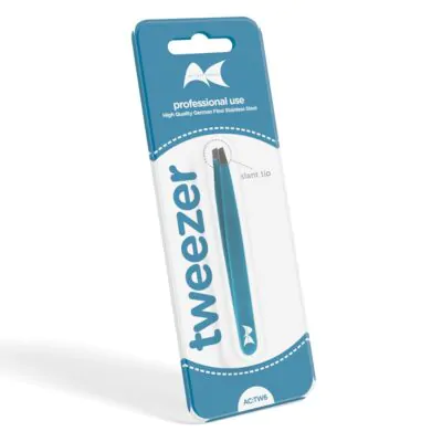 Tweezer 6 – Slant Tip (Blue)