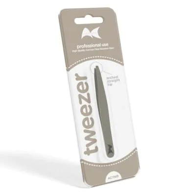 Tweezer 9 – Arched Straight Tip (Grey)