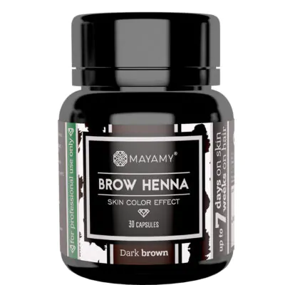 Brow Henna DARK BROWN, 30 Capsules