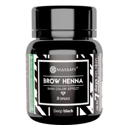 Brow Henna DEEP BLACK, 30 Capsules