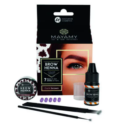Mayamy Brow Henna Trial Set – Dark Brown